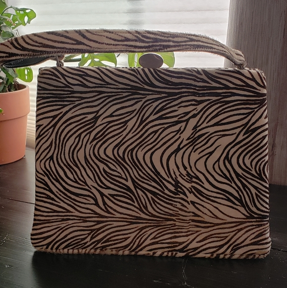 Vintage Pony Zebra Leon of California purse handbag - Picture 2 of 8